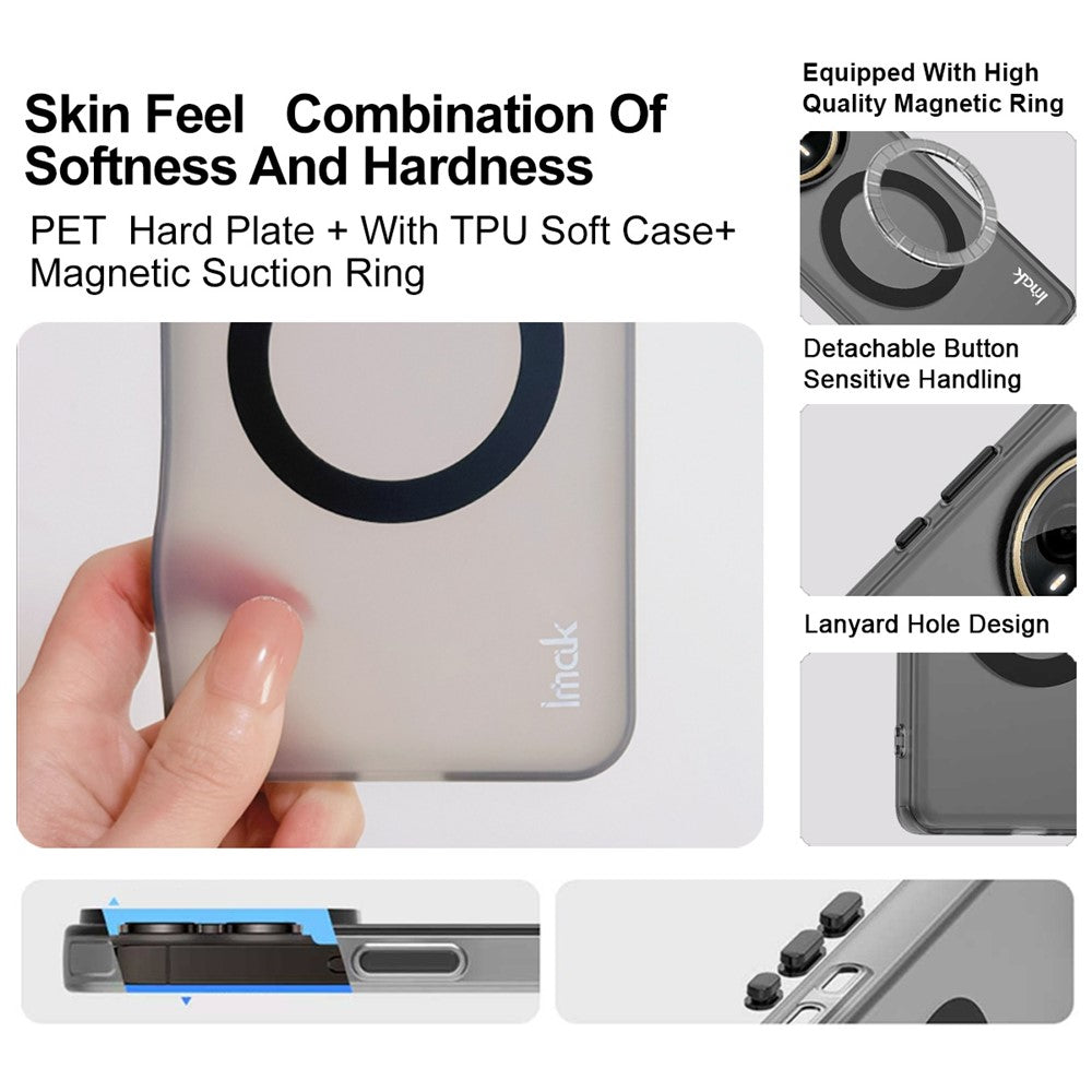 IMAK For Oppo K13 5G / K12s Magnetic Case PC + TPU Protective Phone Back Cover