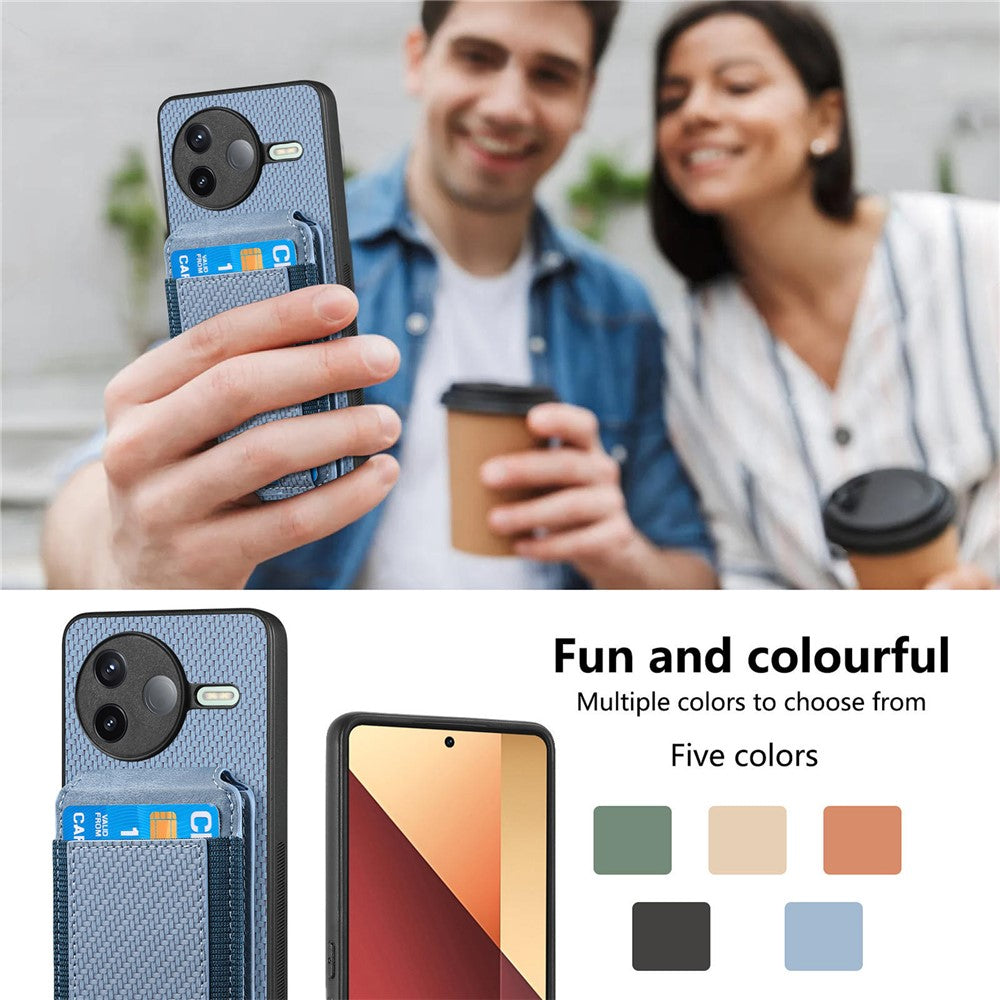 Xiaomi Poco F7 Pro 5G / Xiaomi Redmi K80 5G-skal med korthållare, stativ, läderbaksida
