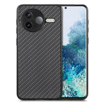 Skal med kolfiberstruktur i PU + PC + TPU till Xiaomi Poco F7 Pro 5G / Xiaomi Redmi K80 5G