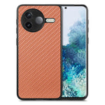 Skal med kolfiberstruktur i PU + PC + TPU till Xiaomi Poco F7 Pro 5G / Xiaomi Redmi K80 5G
