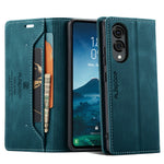AUTSPACE For Samsung Galaxy S25 Edge Wallet Case  A01 Leather Stand Cover with RFID Blocking Card Holder