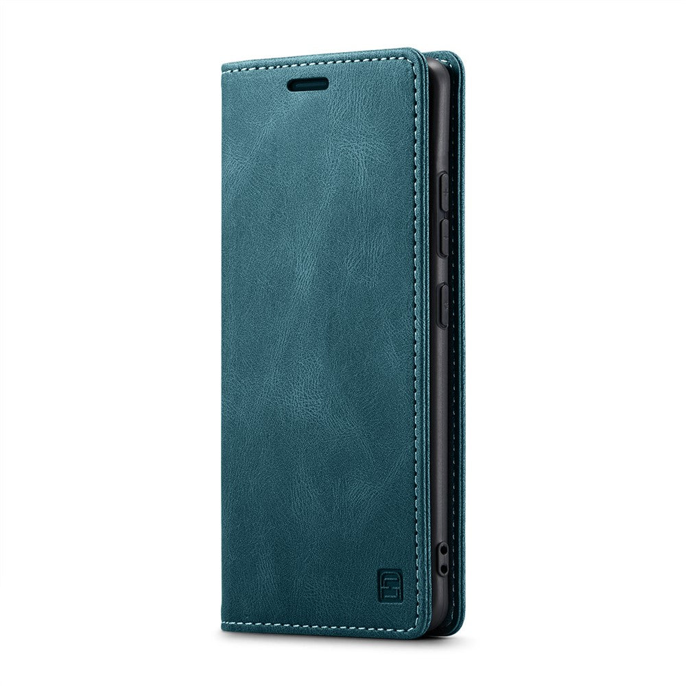 AUTSPACE For Samsung Galaxy S25 Edge Wallet Case  A01 Leather Stand Cover with RFID Blocking Card Holder