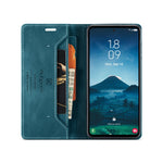 AUTSPACE For Samsung Galaxy S25 Edge Wallet Case  A01 Leather Stand Cover with RFID Blocking Card Holder