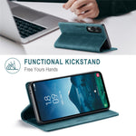 AUTSPACE For Samsung Galaxy S25 Edge Wallet Case  A01 Leather Stand Cover with RFID Blocking Card Holder