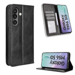 For Samsung Galaxy F56 5G / M56 5G Leather Case Wallet Stand Retro Texture Phone Cover