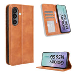 For Samsung Galaxy F56 5G / M56 5G Leather Case Wallet Stand Retro Texture Phone Cover