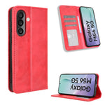 For Samsung Galaxy F56 5G / M56 5G Leather Case Wallet Stand Retro Texture Phone Cover