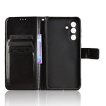 For Samsung Galaxy F56 5G / M56 5G PU Leather Case with Strap Crazy Horse Texture Phone Wallet Cover