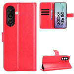For Samsung Galaxy F56 5G / M56 5G PU Leather Case with Strap Crazy Horse Texture Phone Wallet Cover