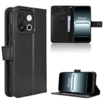 For OnePlus 13T 5G Leather Wallet Case with Strap Diamond Texture Phone Cover