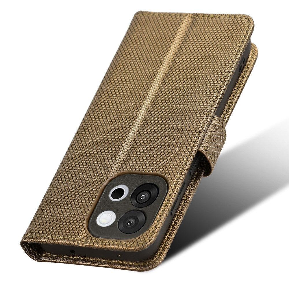 For OnePlus 13T 5G Leather Wallet Case with Strap Diamond Texture Phone Cover