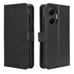 For Xiaomi Redmi Turbo 4 Pro 5G / Poco F7 5G Leather Wallet Case with Strap Diamond Texture Phone Cover