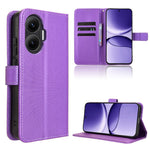 For Xiaomi Redmi Turbo 4 Pro 5G / Poco F7 5G Leather Wallet Case with Strap Diamond Texture Phone Cover