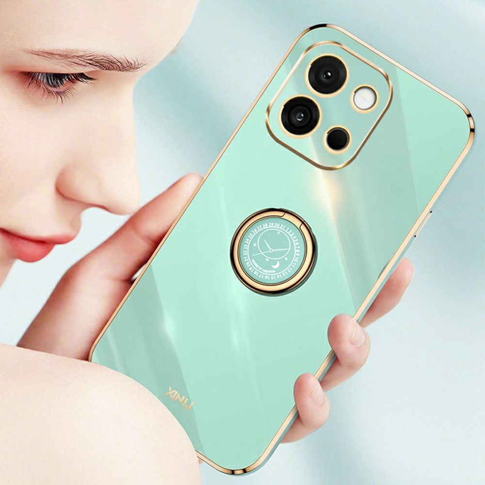 XINLI For OnePlus 13T 5G Case Ring Kickstand Electroplating TPU Phone Cover