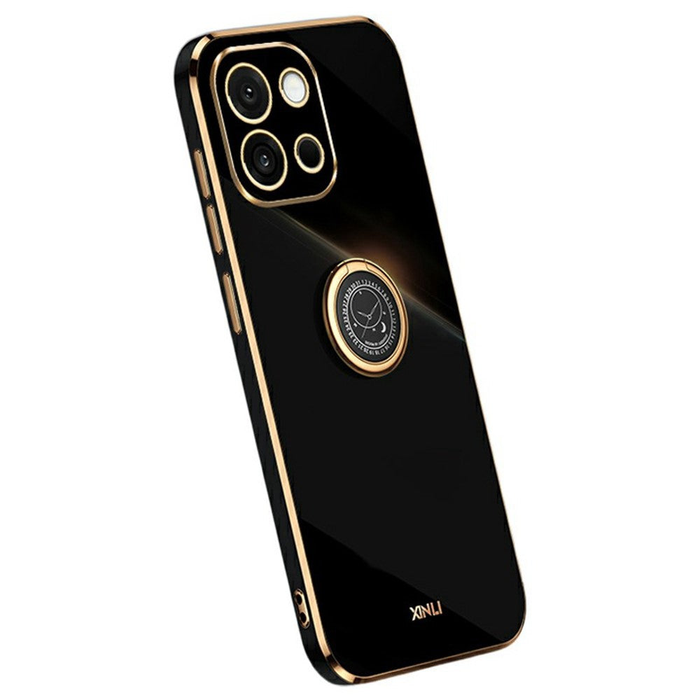 XINLI For OnePlus 13T 5G Case Ring Kickstand Electroplating TPU Phone Cover