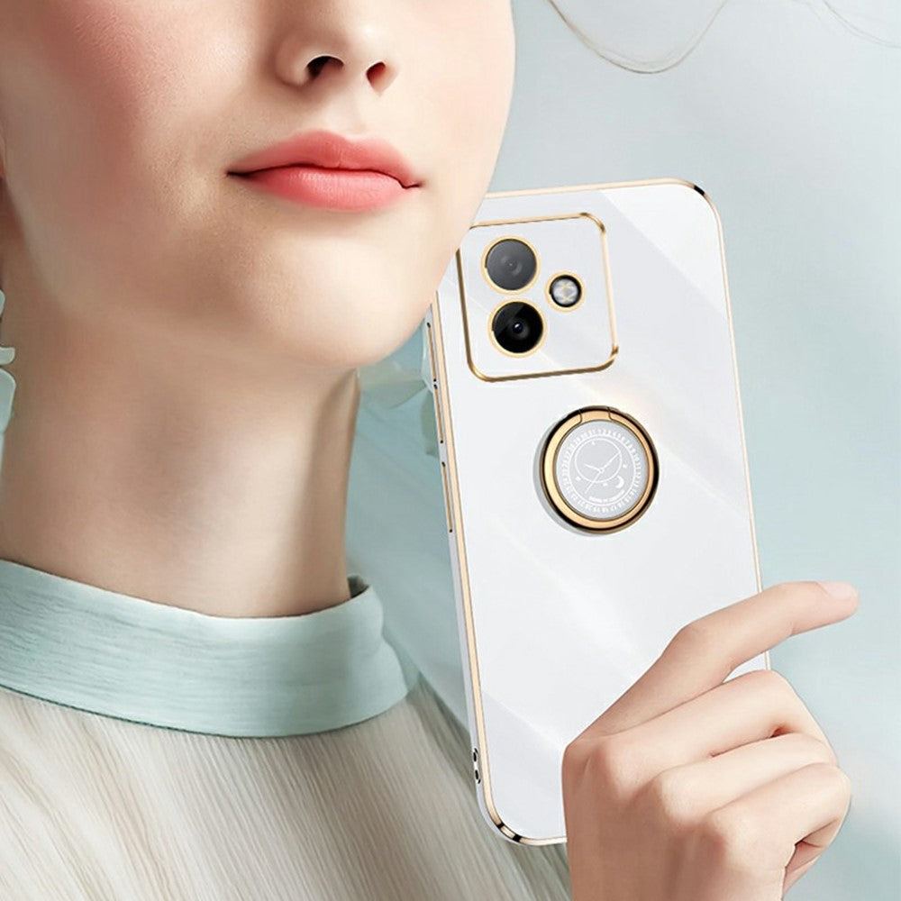 XINLI For Honor X60 GT 5G Case Ring Kickstand Electroplating TPU Phone Cover
