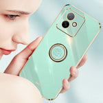 XINLI For Honor X60 GT 5G Case Ring Kickstand Electroplating TPU Phone Cover