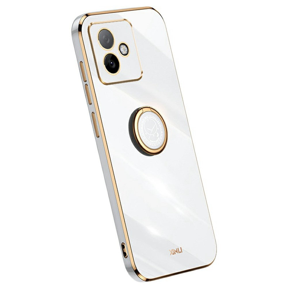 XINLI For Honor X60 GT 5G Case Ring Kickstand Electroplating TPU Phone Cover