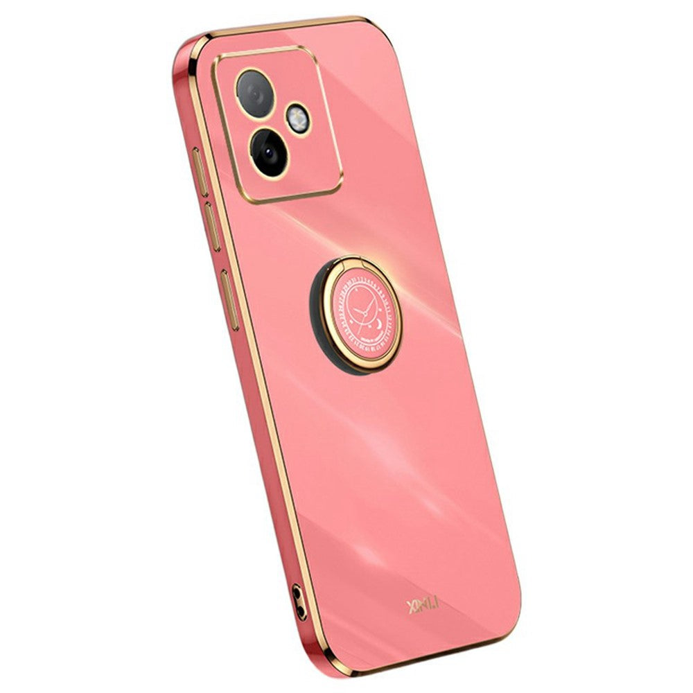 XINLI For Honor X60 GT 5G Case Ring Kickstand Electroplating TPU Phone Cover