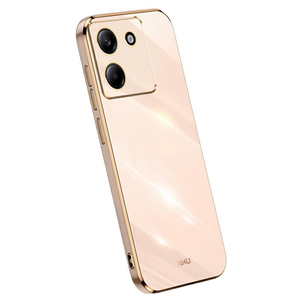 XINLI For Xiaomi Poco M7 Pro 5G Case TPU Phone Cover with Electroplating Frame