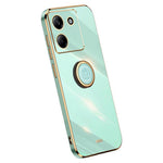 XINLI For Xiaomi Poco M7 Pro 5G Case Ring Kickstand Electroplating TPU Phone Cover