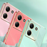 XINLI For Xiaomi Poco M7 Pro 5G Case Ring Kickstand Electroplating TPU Phone Cover