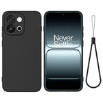 OnePlus 13s 5G / OnePlus 13T 5G flytande silikonskal mobilbaksida med handrem