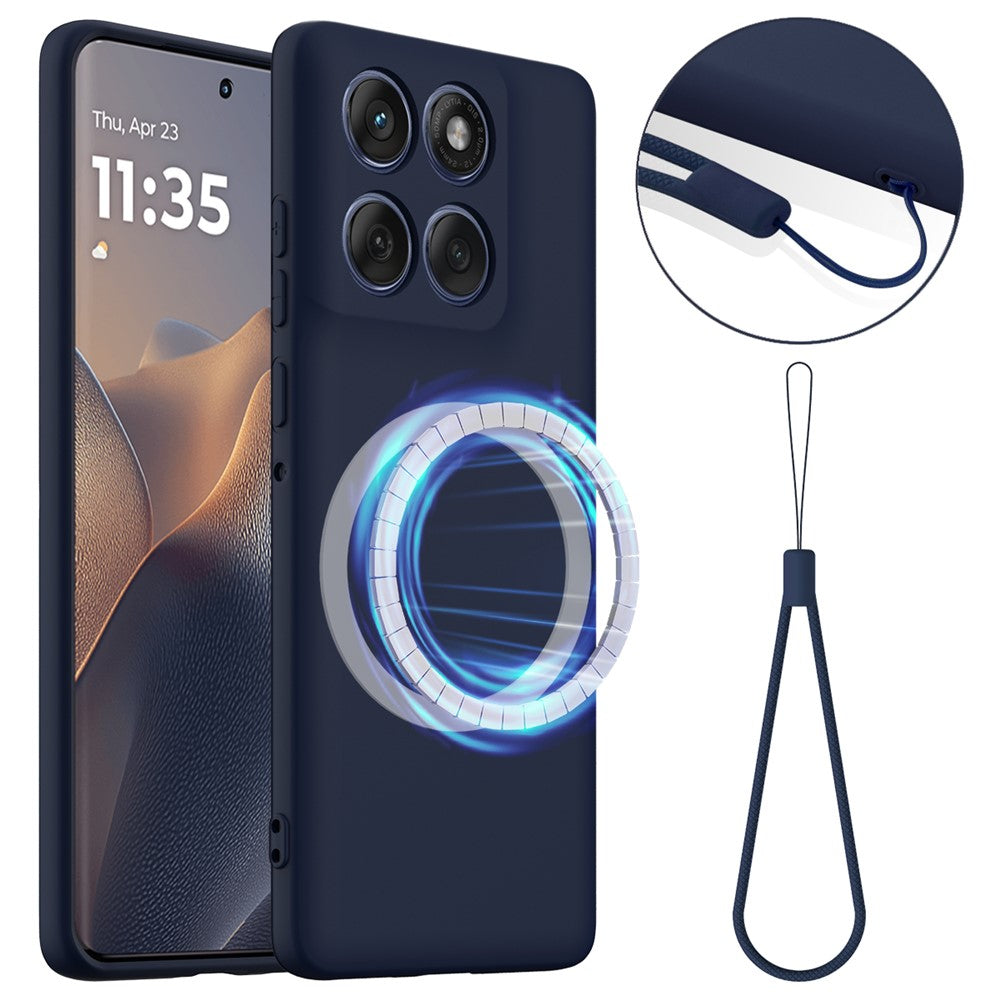 Motorola Edge 60s 5G / Motorola Edge 60 Fusion 5G / Motorola Edge 60 5G magnetiskt skal fallskyddande flytande silikonmobilskal