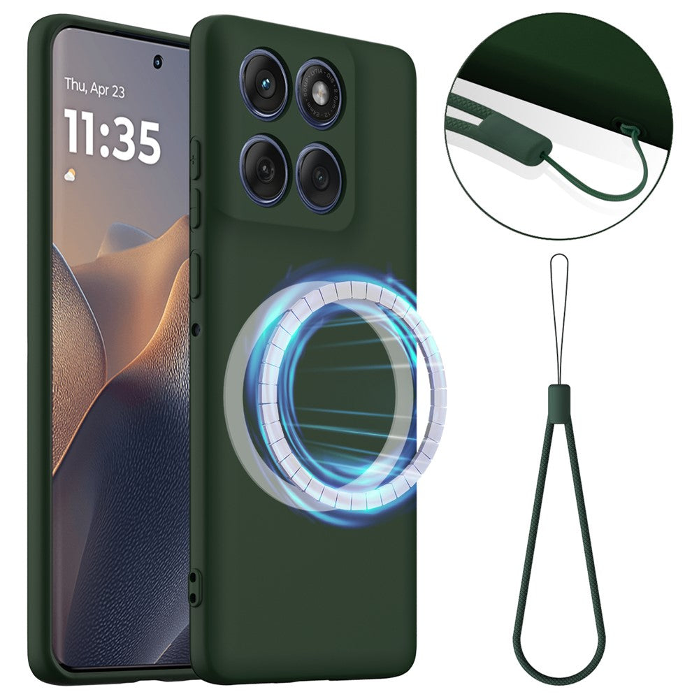 Motorola Edge 60s 5G / Motorola Edge 60 Fusion 5G / Motorola Edge 60 5G magnetiskt skal fallskyddande flytande silikonmobilskal