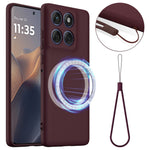 Motorola Edge 60s 5G / Motorola Edge 60 Fusion 5G / Motorola Edge 60 5G magnetiskt skal fallskyddande flytande silikonmobilskal