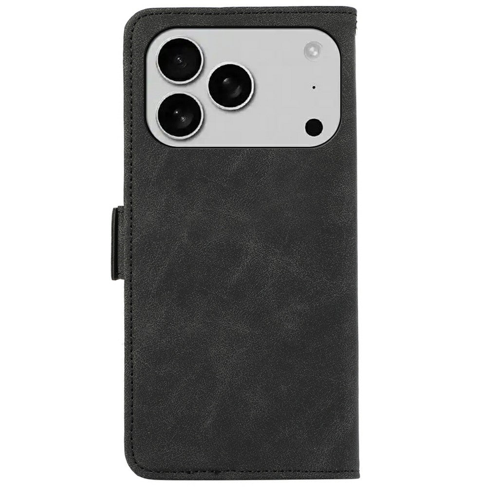 ABEEL Til iPhone 18 Pro Max / 17 Pro Max Cover PU Læder Folio Stativ Visning RFID Blokerende Telefoncover