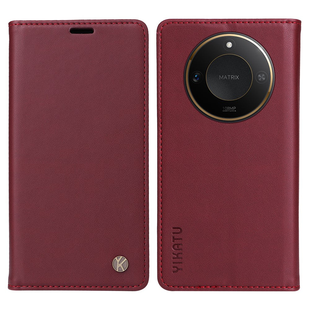 YIKATU For Honor X9c Smart 5G / Honor X60 5G Phone Cases  Magnetic Closure PU Leather Mobile Cover
