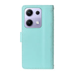 For Xiaomi Redmi Note 14S 4G / Xiaomi Poco M6 Pro 4G / Xiaomi Redmi Note 13 Pro 4G Wallet Case Rhombus Leather Phone Cover with Strap