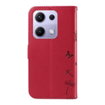 For Xiaomi Poco M6 Pro 4G / Xiaomi Redmi Note 14S 4G / Xiaomi Redmi Note 13 Pro 4G Leather Wallet Case with Strap Dandelion Imprint Phone Stand Cover