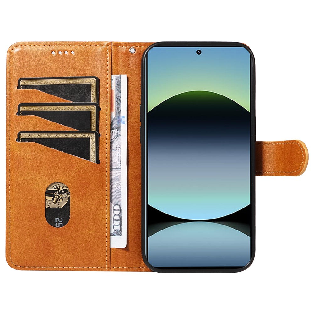 For Xiaomi Redmi Note 14S 4G / Xiaomi Poco M6 Pro 4G / Xiaomi Redmi Note 13 Pro 4G Wallet Case T-Shape Lines Leather Phone Cover Stand