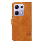 For Xiaomi Redmi Note 14S 4G / Xiaomi Poco M6 Pro 4G / Xiaomi Redmi Note 13 Pro 4G Wallet Case T-Shape Lines Leather Phone Cover Stand