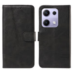 For Xiaomi Redmi Note 14S 4G / Xiaomi Poco M6 Pro 4G / Xiaomi Redmi Note 13 Pro 4G Wallet Case T-Shape Lines Leather Phone Cover Stand