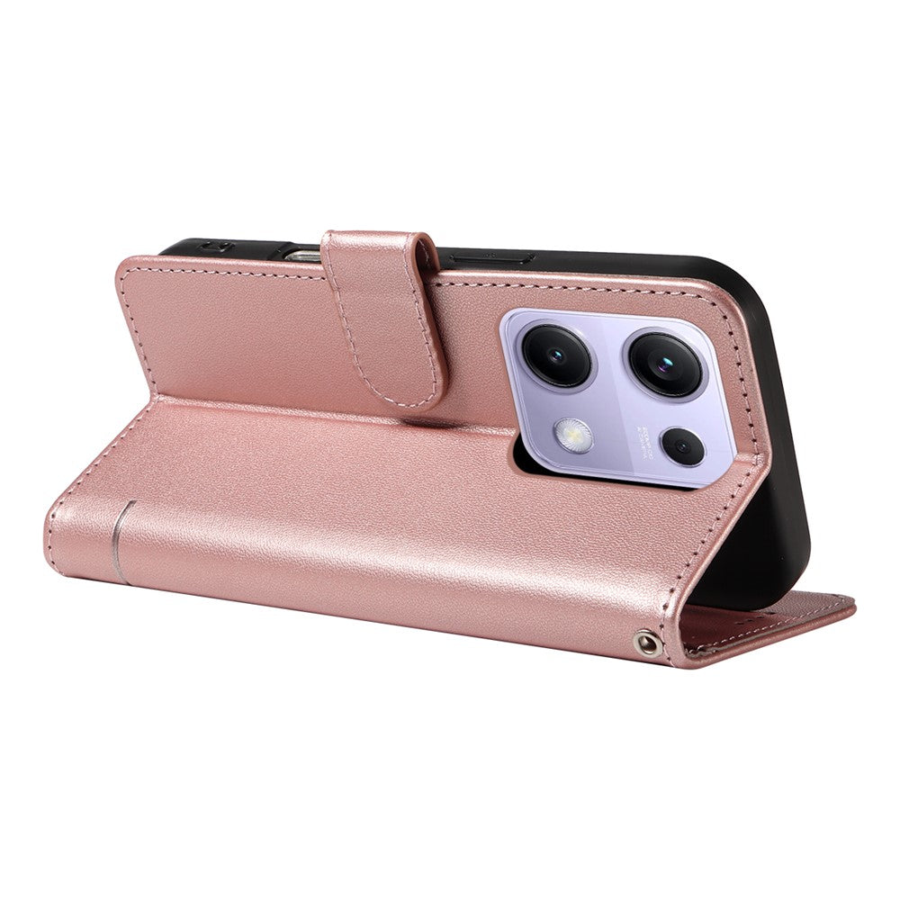 For Xiaomi Poco M6 Pro 4G / Xiaomi Redmi Note 14S 4G / Xiaomi Redmi Note 13 Pro 4G Case Cat Pattern Imprint Leather Phone Cover with Wrist Strap