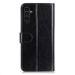 Samsung Galaxy A14 5G / A14 4G PU-läder, magnetiskt spänne, mobilmobilskal, reptåligt, Crazy Horse-textur, stativ, plånboksfodral