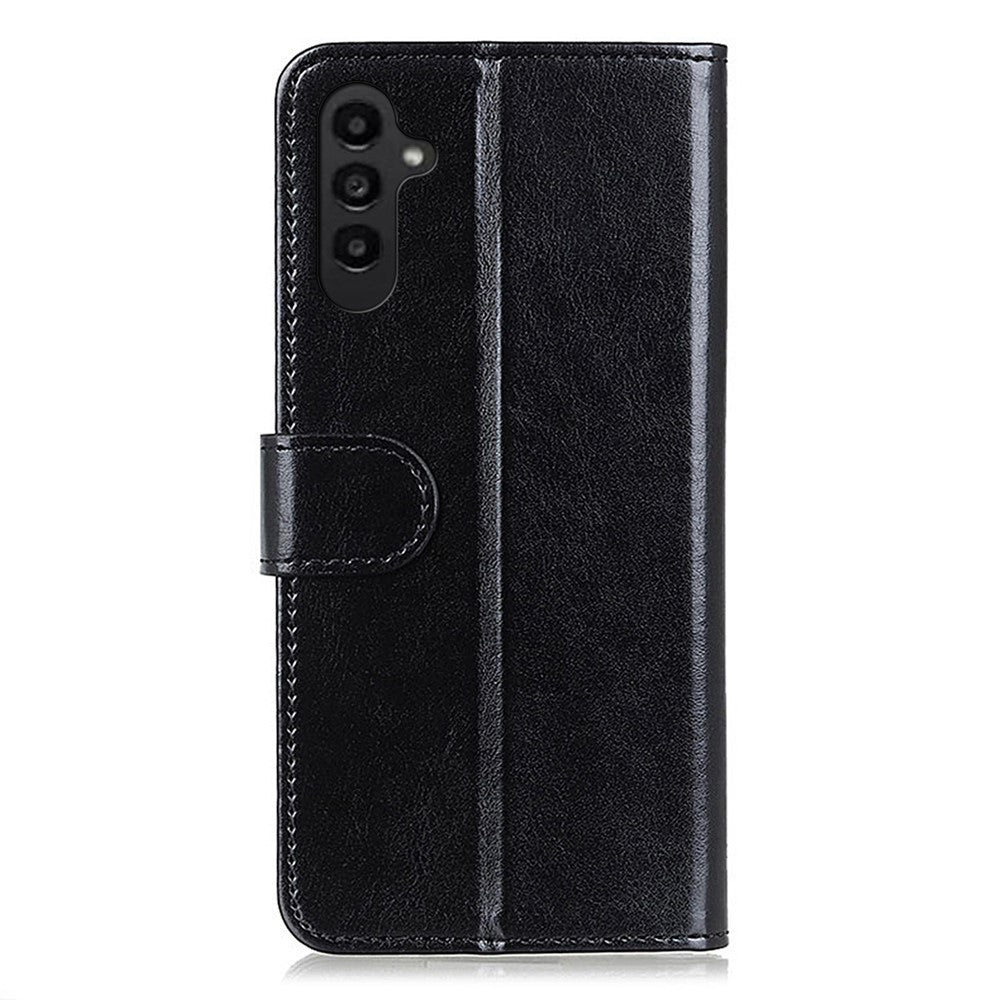 Samsung Galaxy A14 5G / A14 4G PU-läder, magnetiskt spänne, mobilmobilskal, reptåligt, Crazy Horse-textur, stativ, plånboksfodral