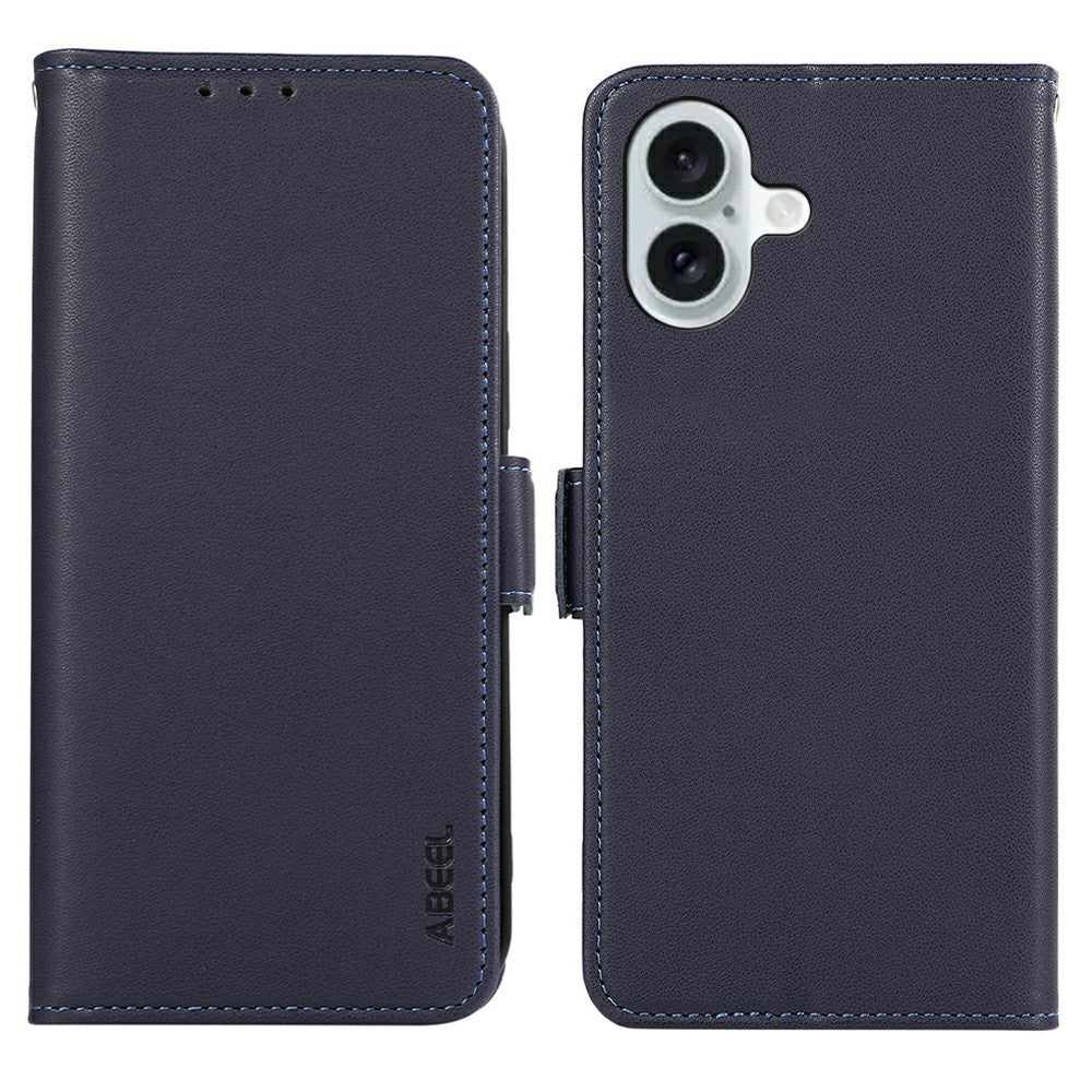 ABEEL For iPhone 17 Case Leather Phone Cover with RFID Blocking Wallet