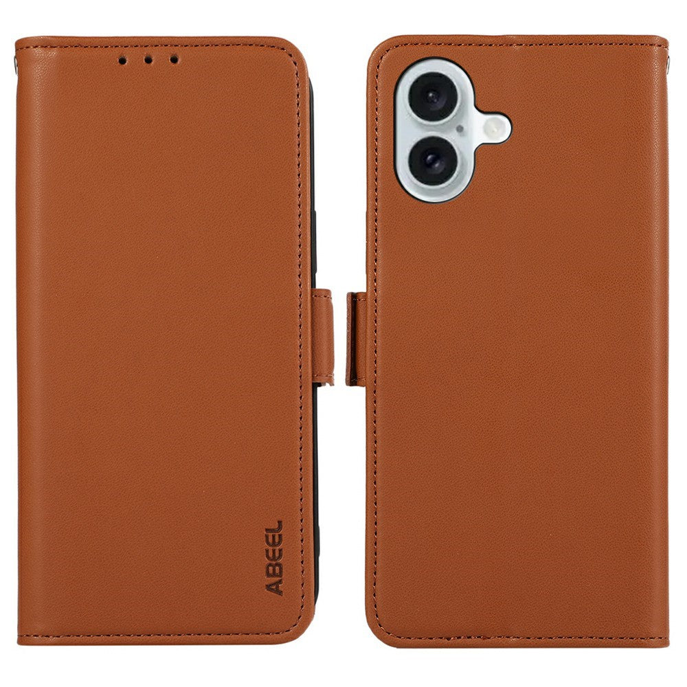 ABEEL For iPhone 17 Case Leather Phone Cover with RFID Blocking Wallet