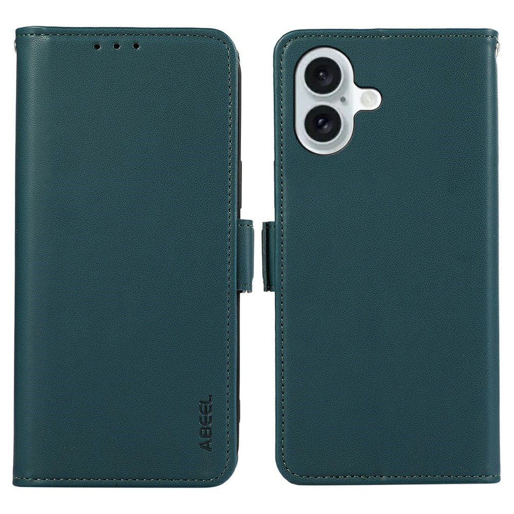 ABEEL For iPhone 17 Case Leather Phone Cover with RFID Blocking Wallet