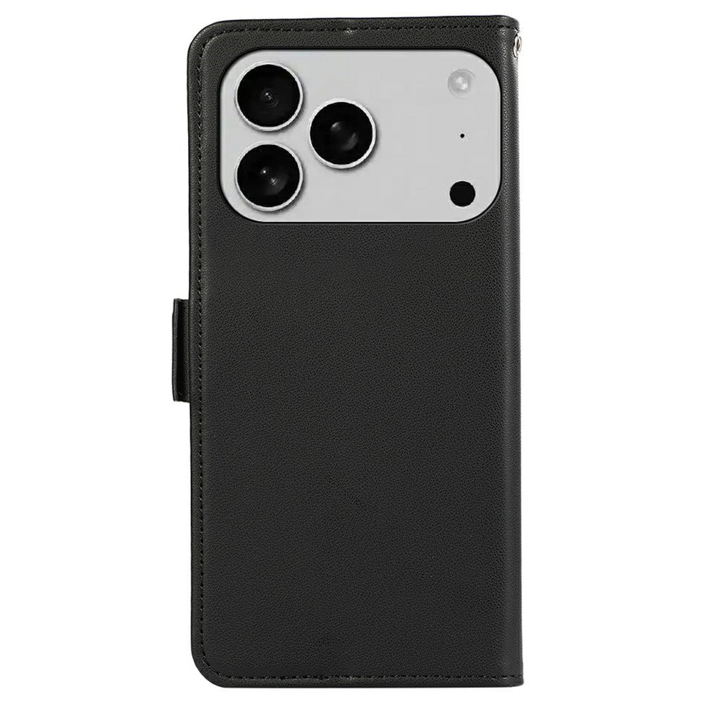 ABEEL For iPhone 18 Pro / 17 Pro Case Leather Phone Cover with RFID Blocking Wallet