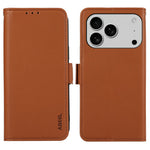ABEEL For iPhone 18 Pro / 17 Pro Case Leather Phone Cover with RFID Blocking Wallet
