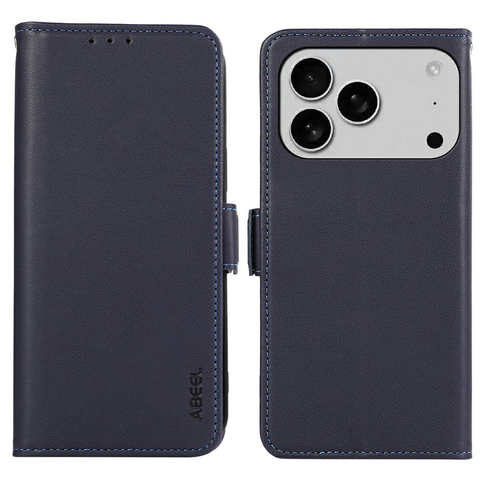 ABEEL For iPhone 18 Pro Max / 17 Pro Max Case Leather Phone Cover with RFID Blocking Wallet