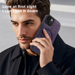 For iPhone 15 Case Compatible with MagSafe RFID Blocking Card Holder Leather Phone Cover
