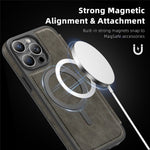 For iPhone 14 Pro Max Case Compatible with MagSafe RFID Blocking Card Holder Leather Phone Cover