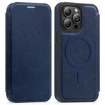 For iPhone 14 Pro Max Case Compatible with MagSafe RFID Blocking Card Holder Leather Phone Cover
