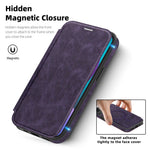 Til iPhone 13 Cover, kompatibel med MagSafe RFID-blokerende kortholder, læder telefoncover
